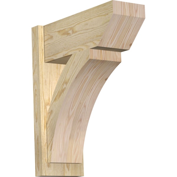 Ekena Millwork Thorton Slat Rough Sawn Outlooker, Douglas Fir, 8"W x 20"D x 24"H OUT08X20X24THR06RDF - main